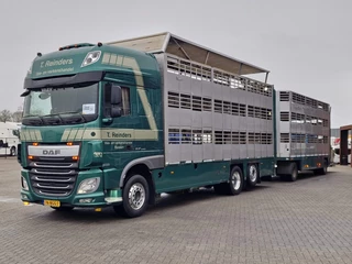 DAF XF 440 2015 - SuperSpaceCab 6x2*4 - Cuppers 1-2-3 deck Livestock + Cuppers 3 deck trailer 2009 obrazek 2