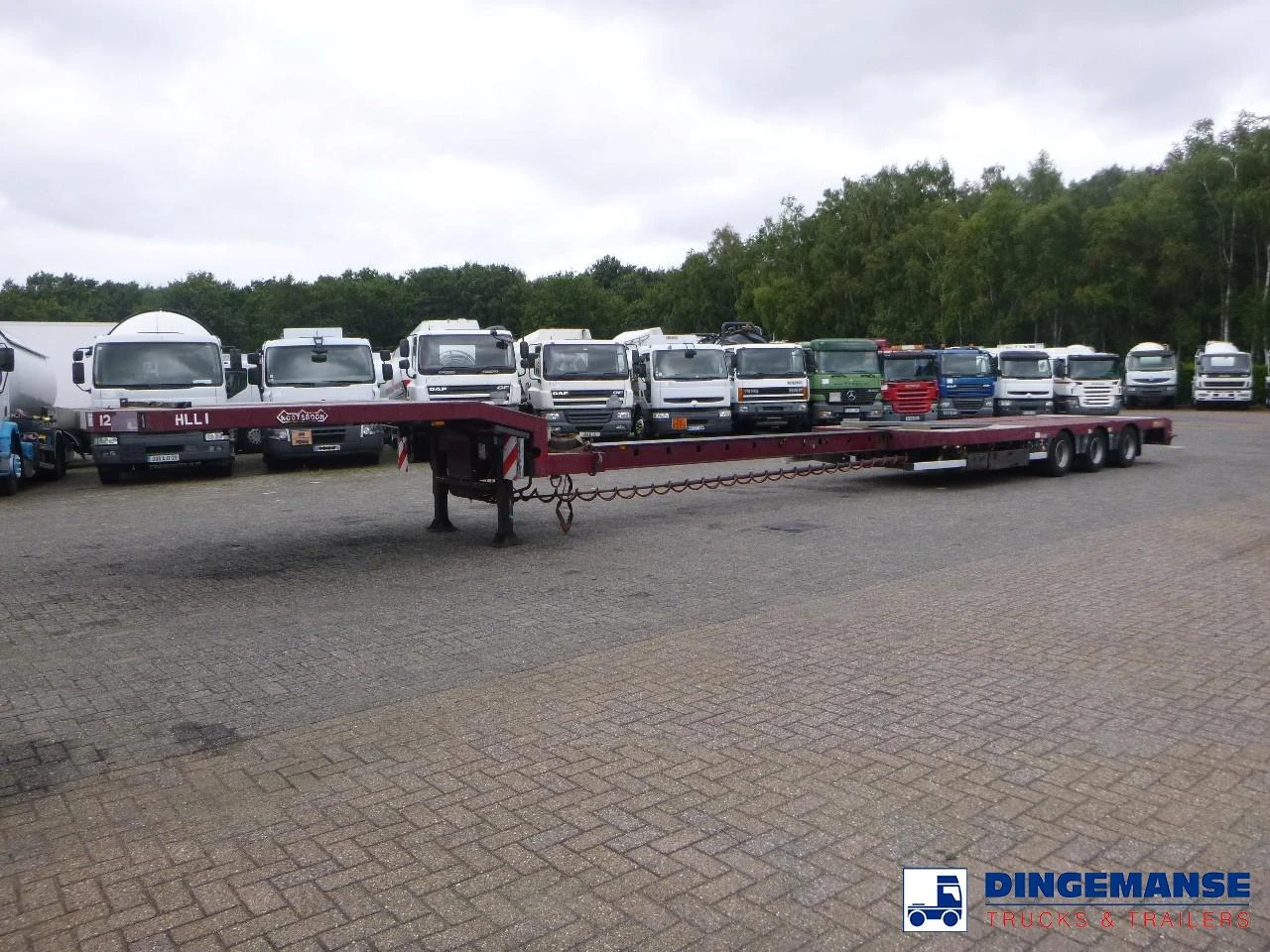 Nooteboom 3-axle semi-lowbed trailer extendable 14.5 m + ramps 2008 image 1