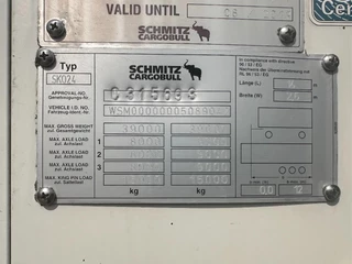 Schmitz Cargobull N/A 2012 - Schmitz Cargobull PRICES FROM €6950 TO €8950,- 40 X CARRIER 1850 MT D/E SAF AXELS afbeelding 18