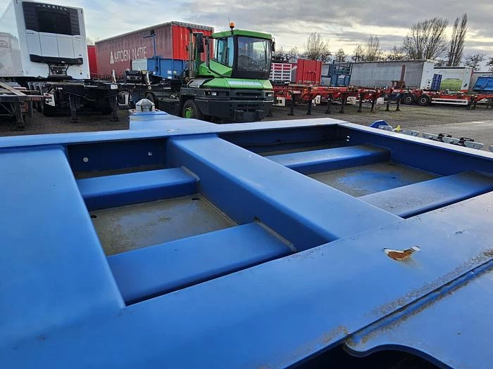 Van Hool A2C001 container CHASSIS -55 foot - 2 X 20 FOOT 45 ft 40 ft. -BPW DISC.-steering axle- 2 pieces -financiering mogelijk 2020 image 13