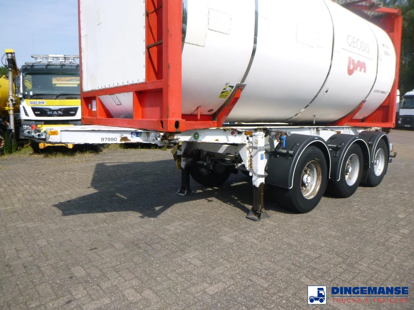 LAG 3-axle container trailer 20 ft 2011 image 1