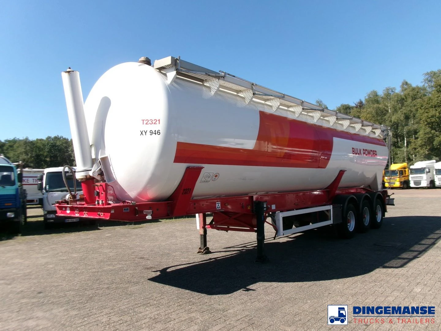 Feldbinder Powder tank alu (tipping) 60 m3 2008 imagen 1
