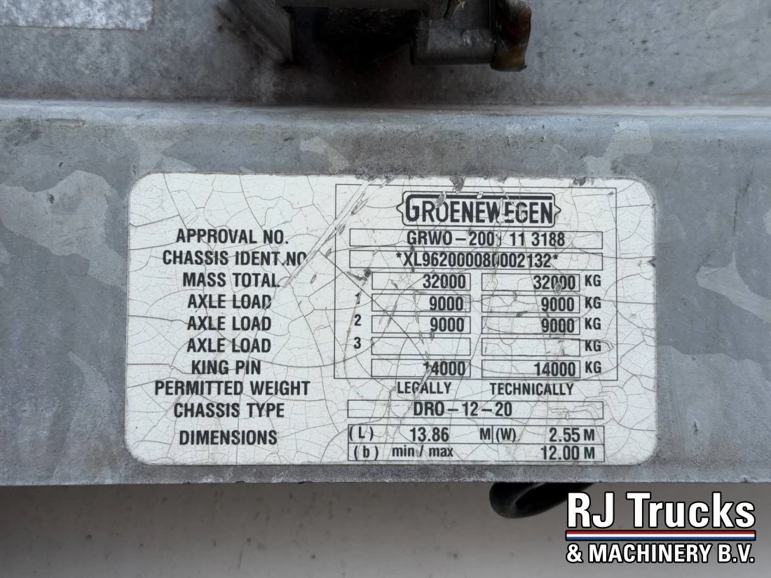 Groenewegen DRO-12-20 - Closed Box Trailer | 2 Axle | BPW Axles | NL Trail 2008 afbeelding 25