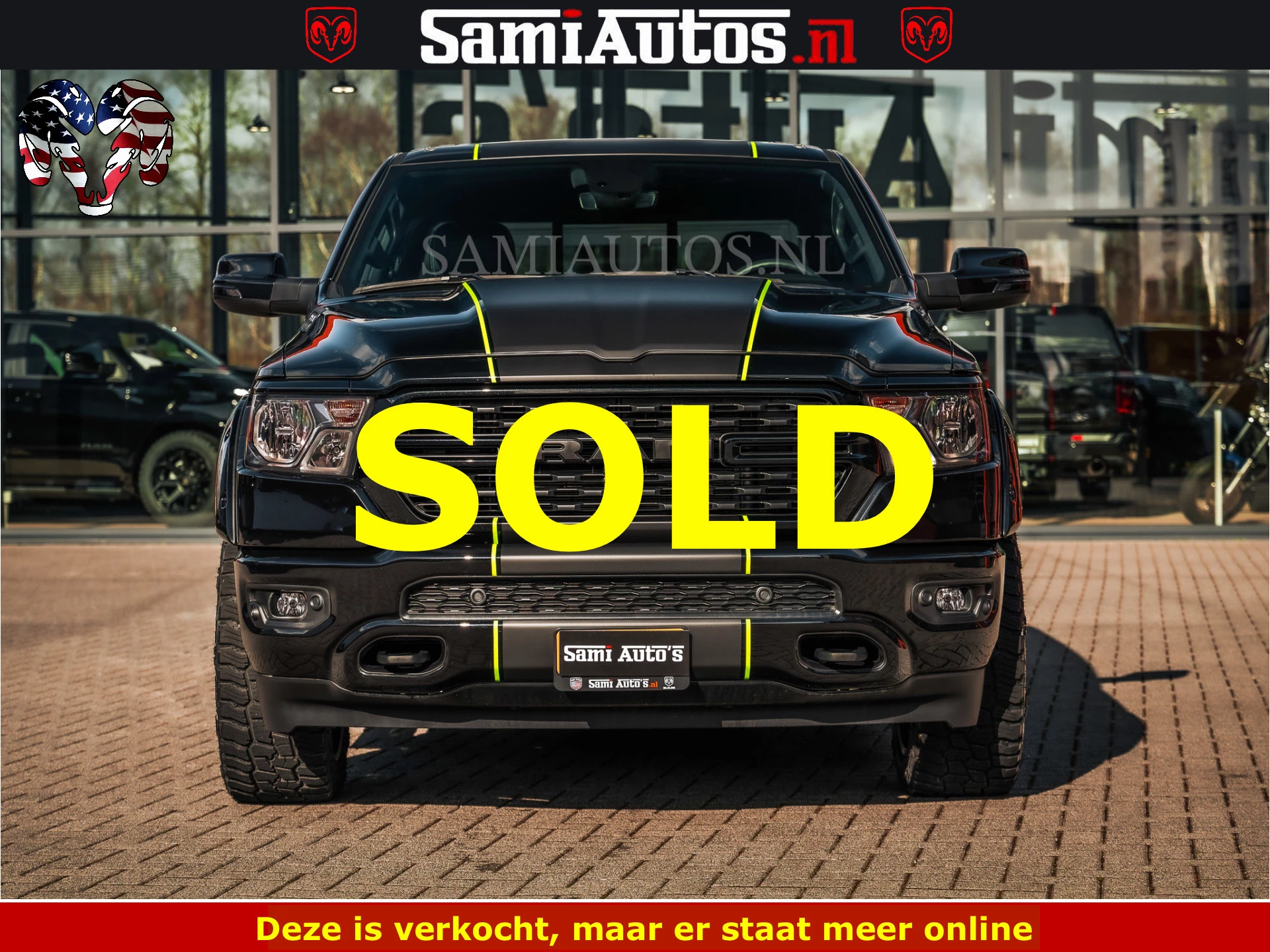 Dodge Ram Pick-Up 2024 - SPORT | 5.7 V8 4x4 HEMI | PANORAMA DAK | GROOTSCHERM 12 INCH | LPG | Diamond Black Pearl | obrázek 2