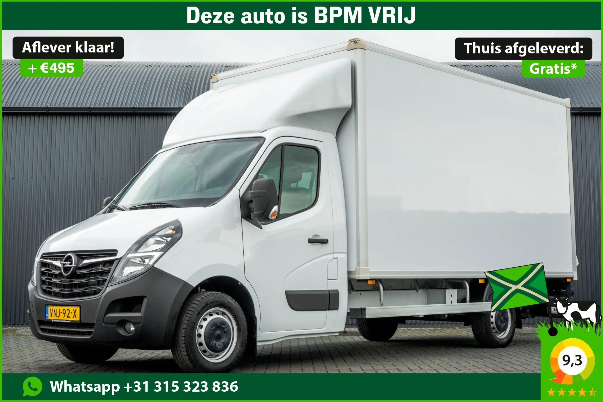 Opel Movano 2021 - **2.3 Turbo | Bakwagen met Laadklep | 146 PK | Laadvermogen: 1203KG | Cruise | Navigatie | MF Stuur** afbeelding 1