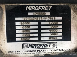 Mirofret N/A 2005 - TRS-3  Schuifzeilen opbouw  geïsoleerd. t.b.v. opslag obrazek 7