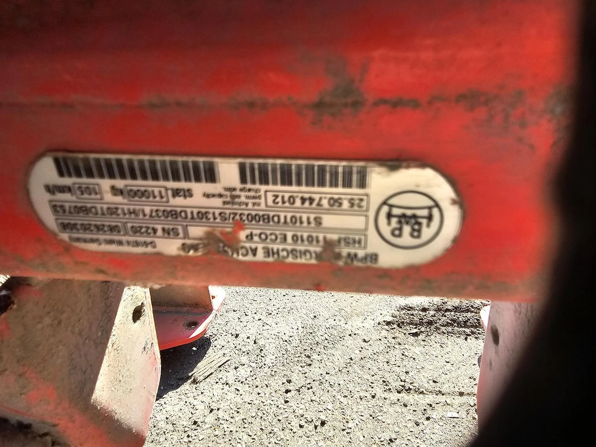 BPW HSF 11010 ECO-P TRAILER AXLE | HEAVY DUTY | 15 CM . 2010 Bild 7