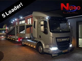 DAF LF 230 2018 - Autotransporter /  5 Lader / Veldhuizen / Automaat / Camera / 3 Zits afbeelding 1