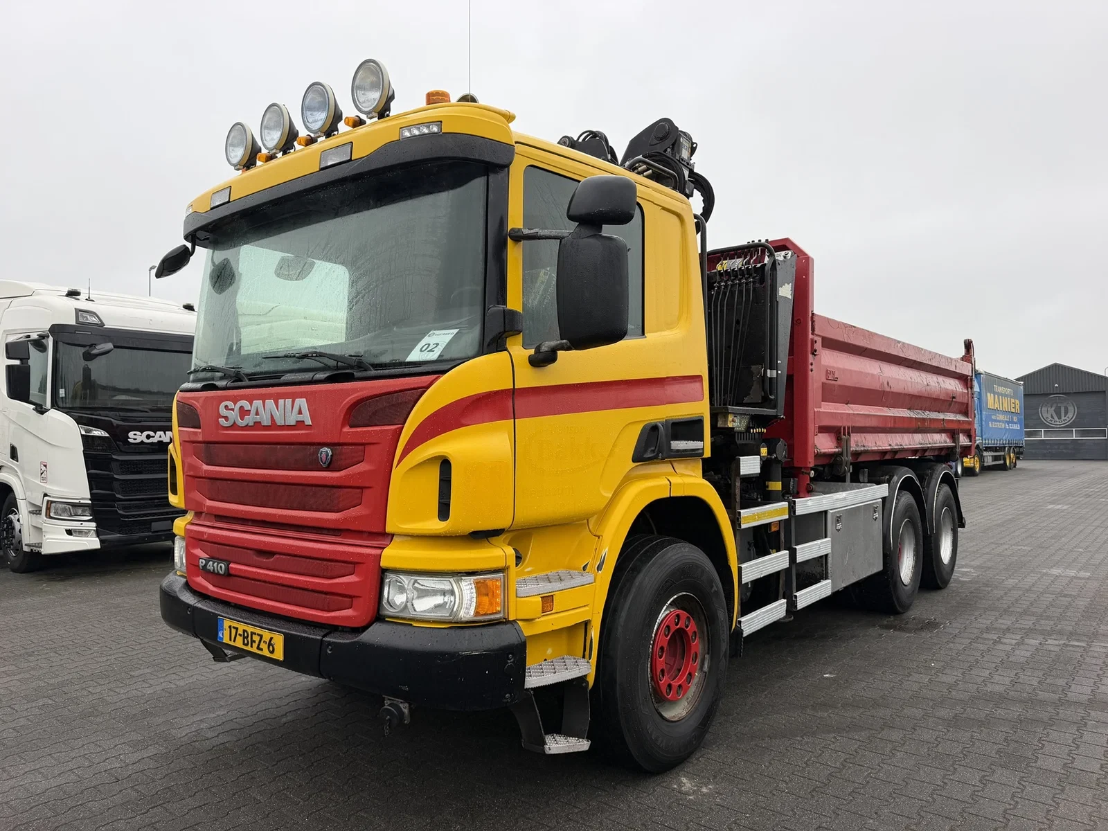 Scania P 2015 - P410 6X4 Euro 6 Tipper + Z Crane Palfinger Epsilon afbeelding 1