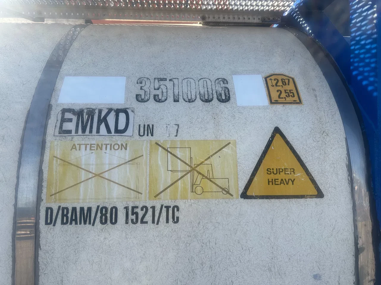 Van Hool 2003 - 35.000L / 1-comp. / 20FT swapbody / T7 / EMKD / ADR 5Y + CSC-inspection: 07/2028 imagen 12