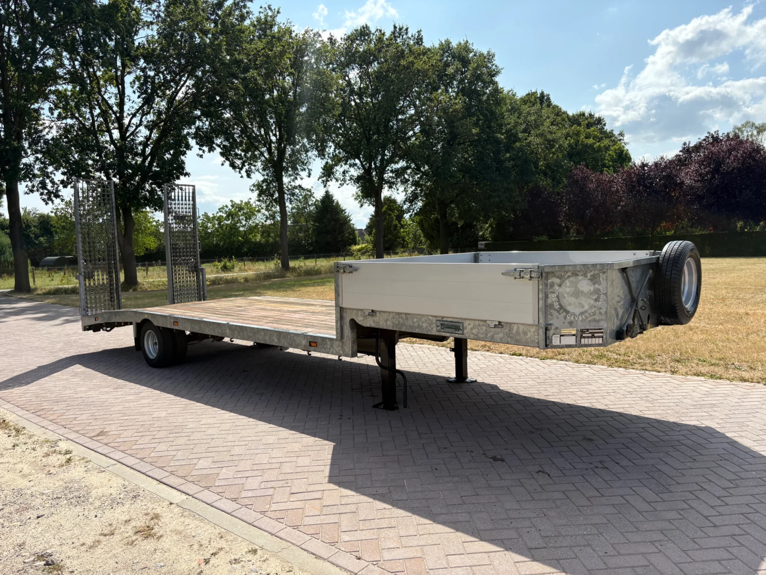 Veldhuizen P45-1 2017 - Be oplegger semi dieplader 5 TON zdjęcie 2
