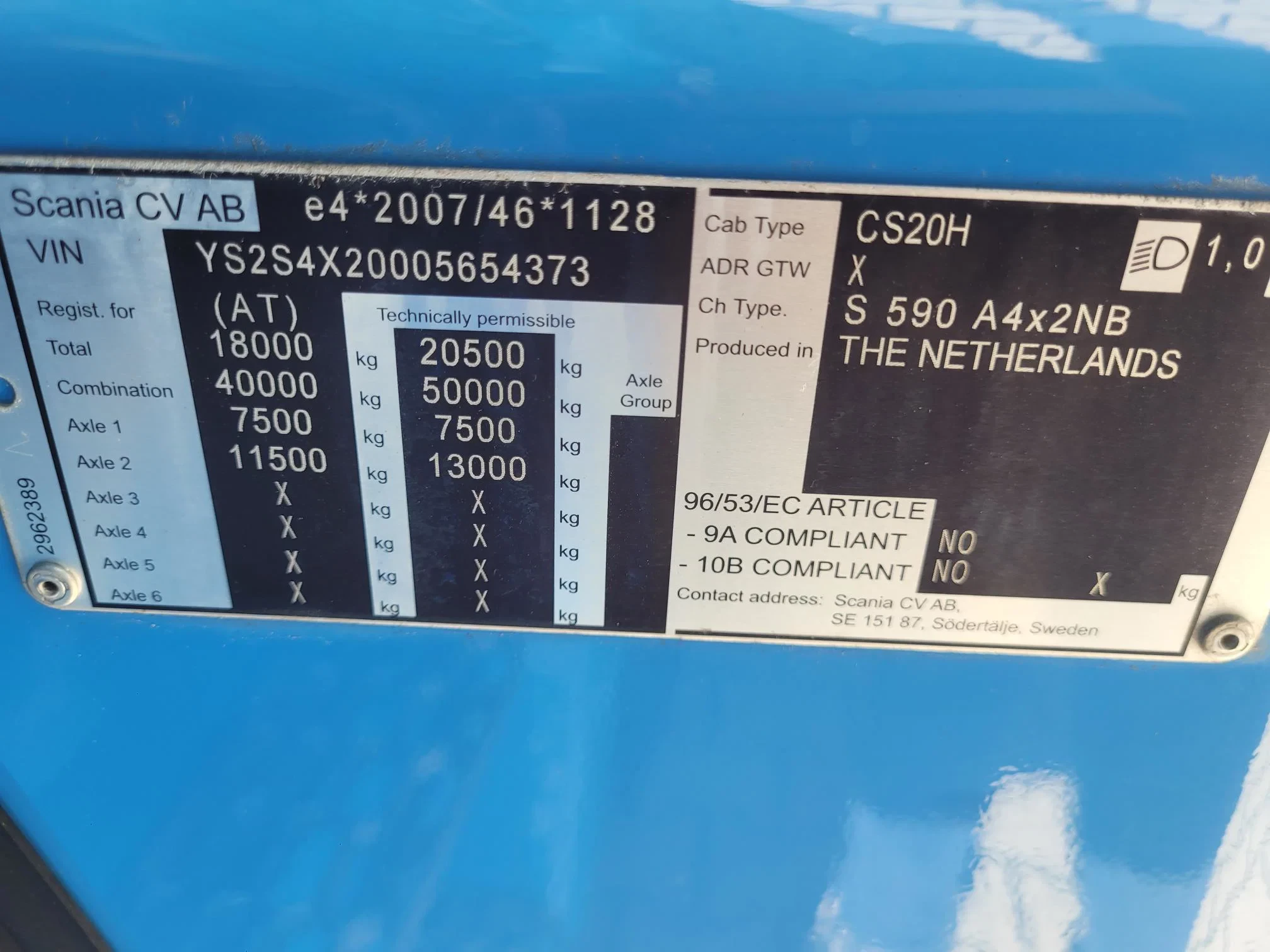 Scania S 2022 - 590S V8 NGS A4X2NB Full air retarder hydrauliks afbeelding 19