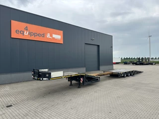 Broshuis N/A 2017 - 3ABSD Lowloader 3-axle / GVW: 59.000kg / Neck: 23.000kg / hydraulic steering + ramps + loading table / 4.60m extendable / winch / liftaxle image 68
