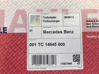 Mercedes-Benz N/A - A 3660966299 TURBO OM366-353-356-376 LK/LN2 1987-1998 UNIMOG U 1550L 1988 (NEW) MAHLE 001TC14645000 immagine 5