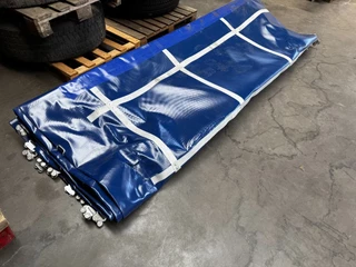 Groenewegen N/A 2025 - SET nieuwe blauwe XL zeilen (RAL 5013) voor Groenewegen schuifzeiloplegger image 1