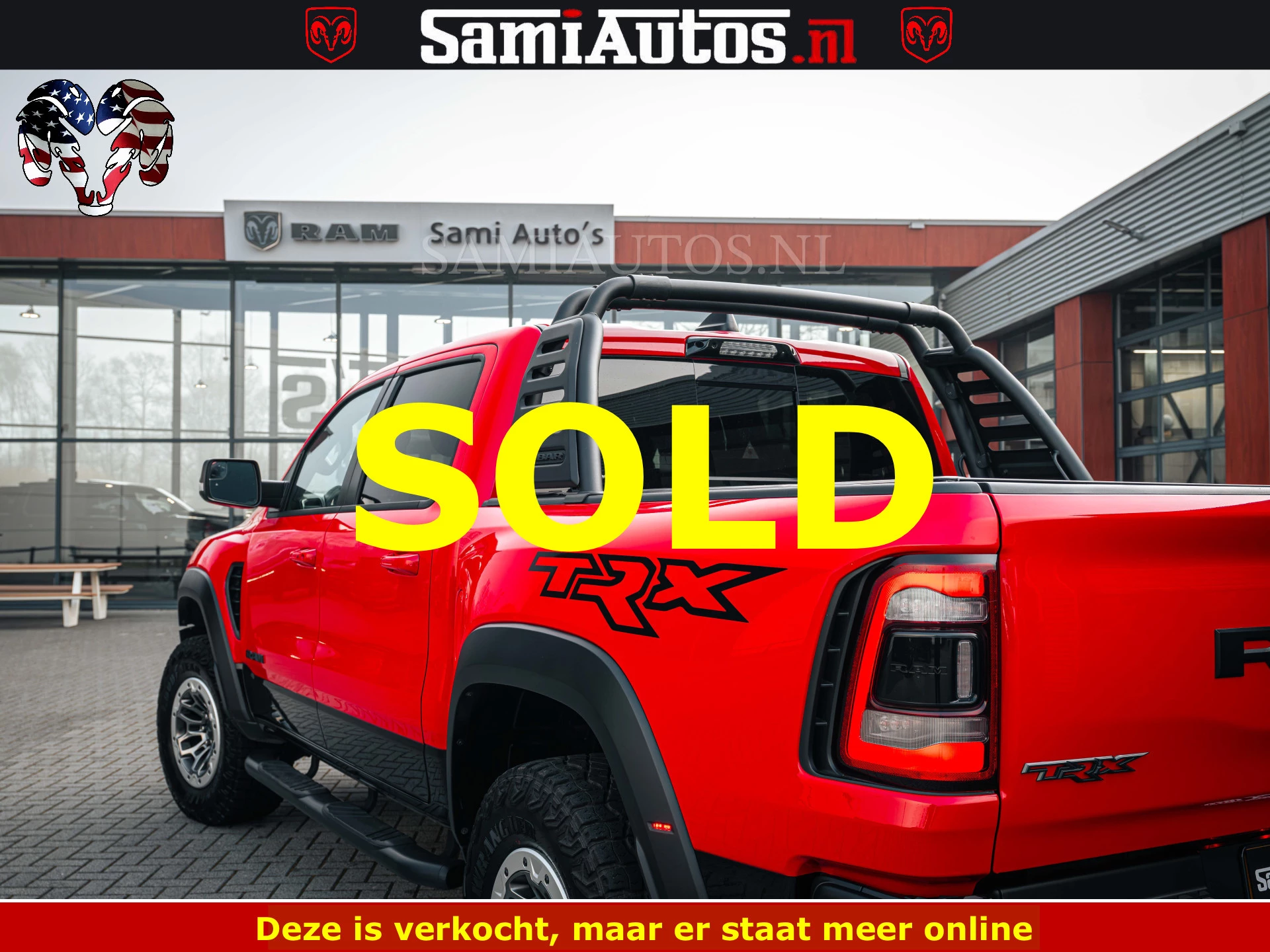 Dodge Ram Pick-Up 2023 - TRX HELLCAT | 6.2 V8 702PK | FLAME RED | BOM VOL | CARBON | RAMBAR | HUD | LPG | BEAD-LOCK WHEELS | immagine 48