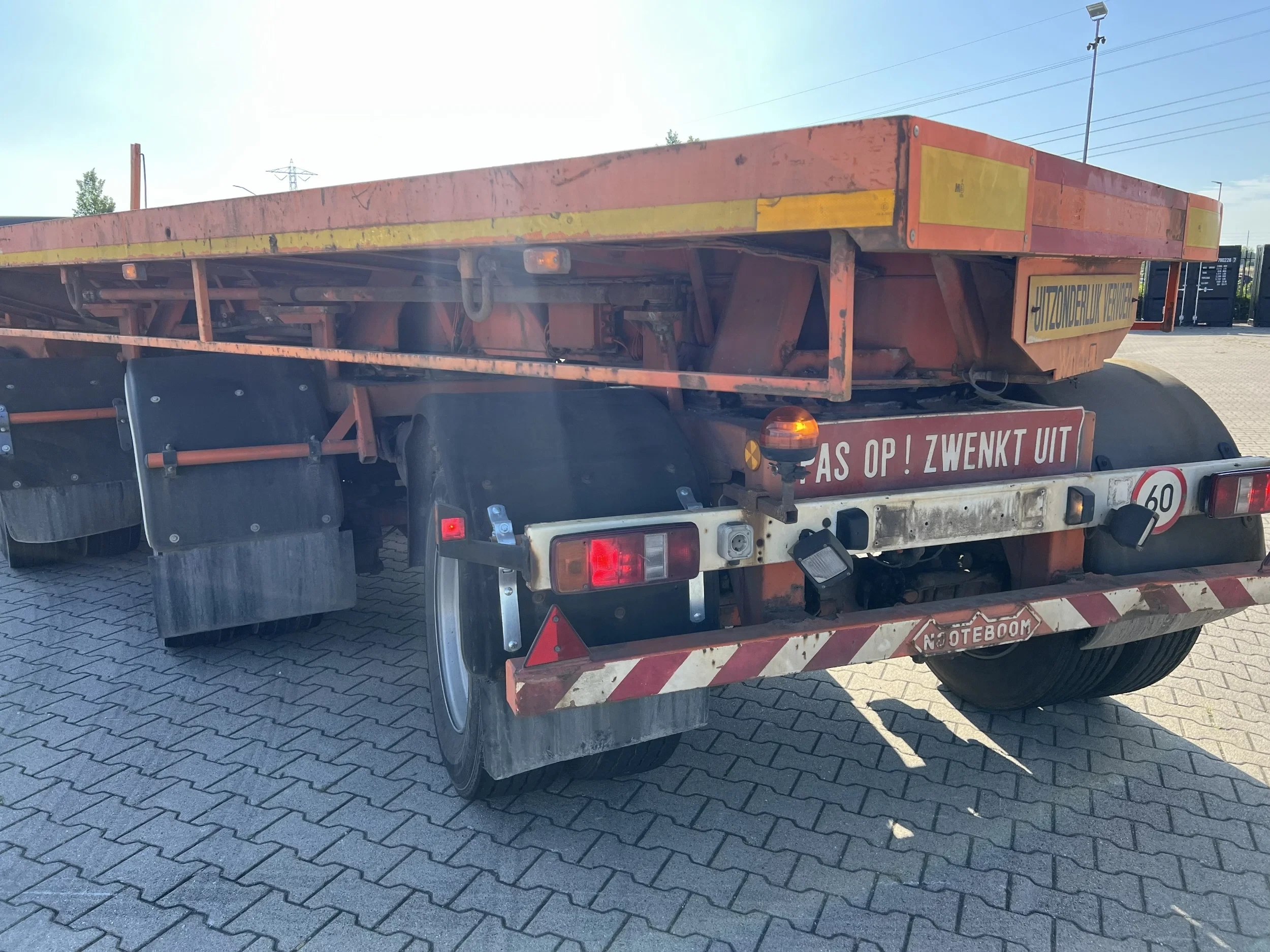 Nooteboom 1999 - OVB-73-04, 73 tons Ballast trailer, 4 axles, 3 hydraulic steering axles afbeelding 9