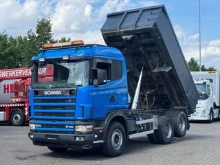 Scania R 2004 - R164-580 V8 6x2 Tipper / Full Steel / Manual / Retarder te koop