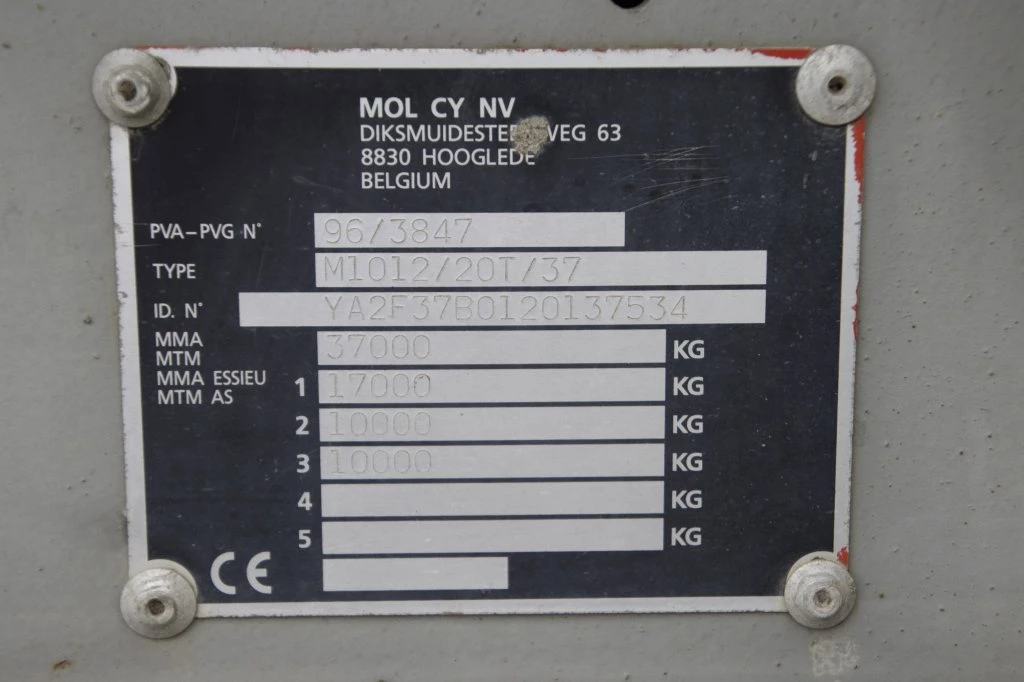 MOL 2000 - BETON MIXER/MALAXEUR/MISCHER 12M3+MOTOR/MOTEUR image 7