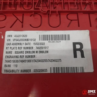 Renault 2022 - Occ embleem cabine rechts D240 DTI5 Renault afbeelding 3 miniatuur