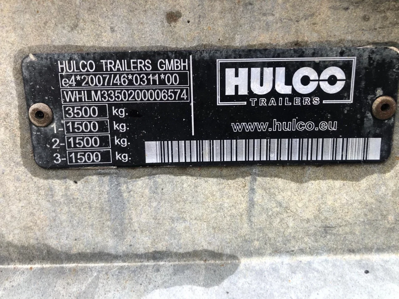 Hulco Medax 2012 - MEDAX-3 2 as Plateauwagen -3 3500 kg. afbeelding 10