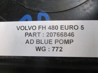 Volvo FH - FH480 20766846 AD BLUE POMP EURO 5 obrázek 3 náhled