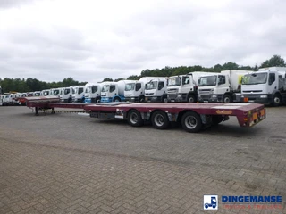 Nooteboom 3-axle semi-lowbed trailer extendable 14.5 m + ramps 2008 image 3 miniature