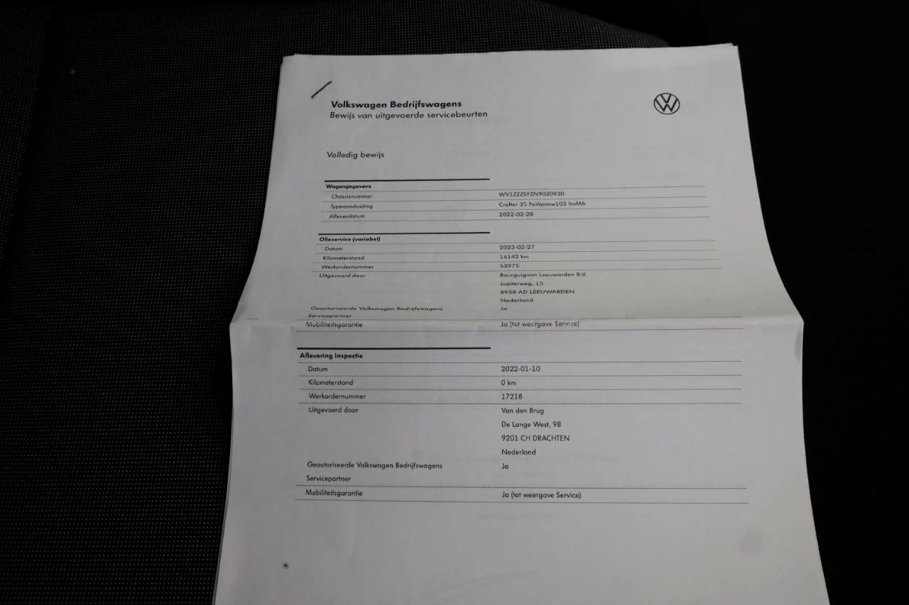 Volkswagen Crafter 2022 - 35 2.0 TDI 140pk L3H3 (L2H2) Highline Servicewagen Inrichting/230V/Standkachel 02-2022 obrázek 7