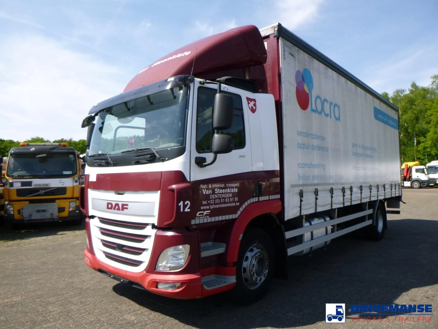 DAF CF 310 4x2 Euro 6 curtain sider 2017 imagem 1