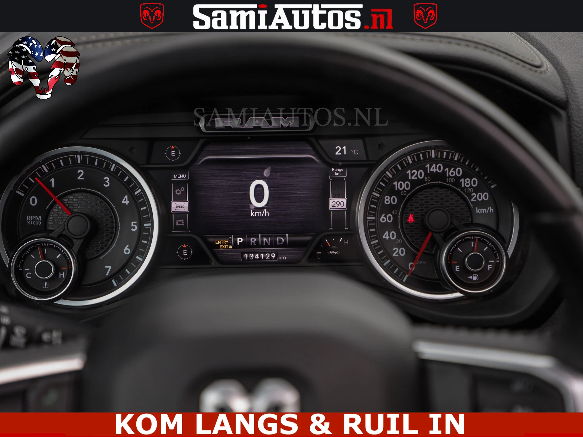 Dodge Ram Pick-Up 2023 - SPORT LARAMIE 5.7 V8 HEMI | LUCHTVERING | 2023 | PANODAK | GROOTSCHERM | DC | TOP KLEUR GRANITE | afbeelding 42
