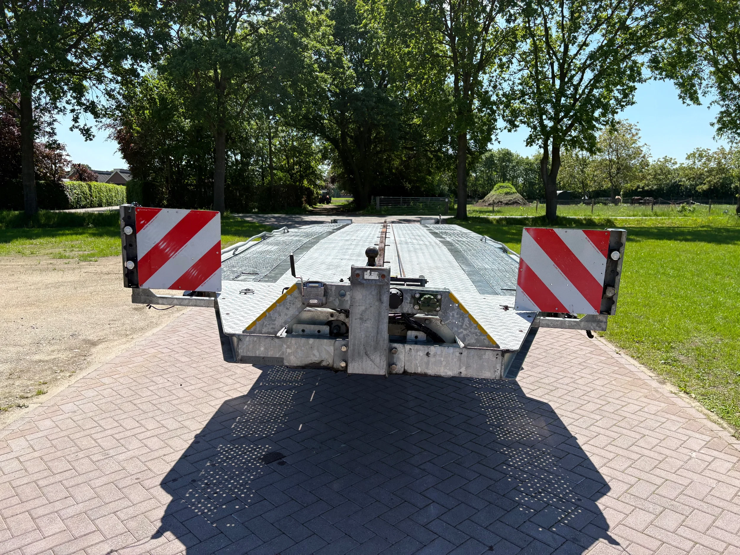 EIGENBOUW CARTRAIL-10 2001 - CE oplegger 15 TON ambulance auto transporter met Lier Bild 11