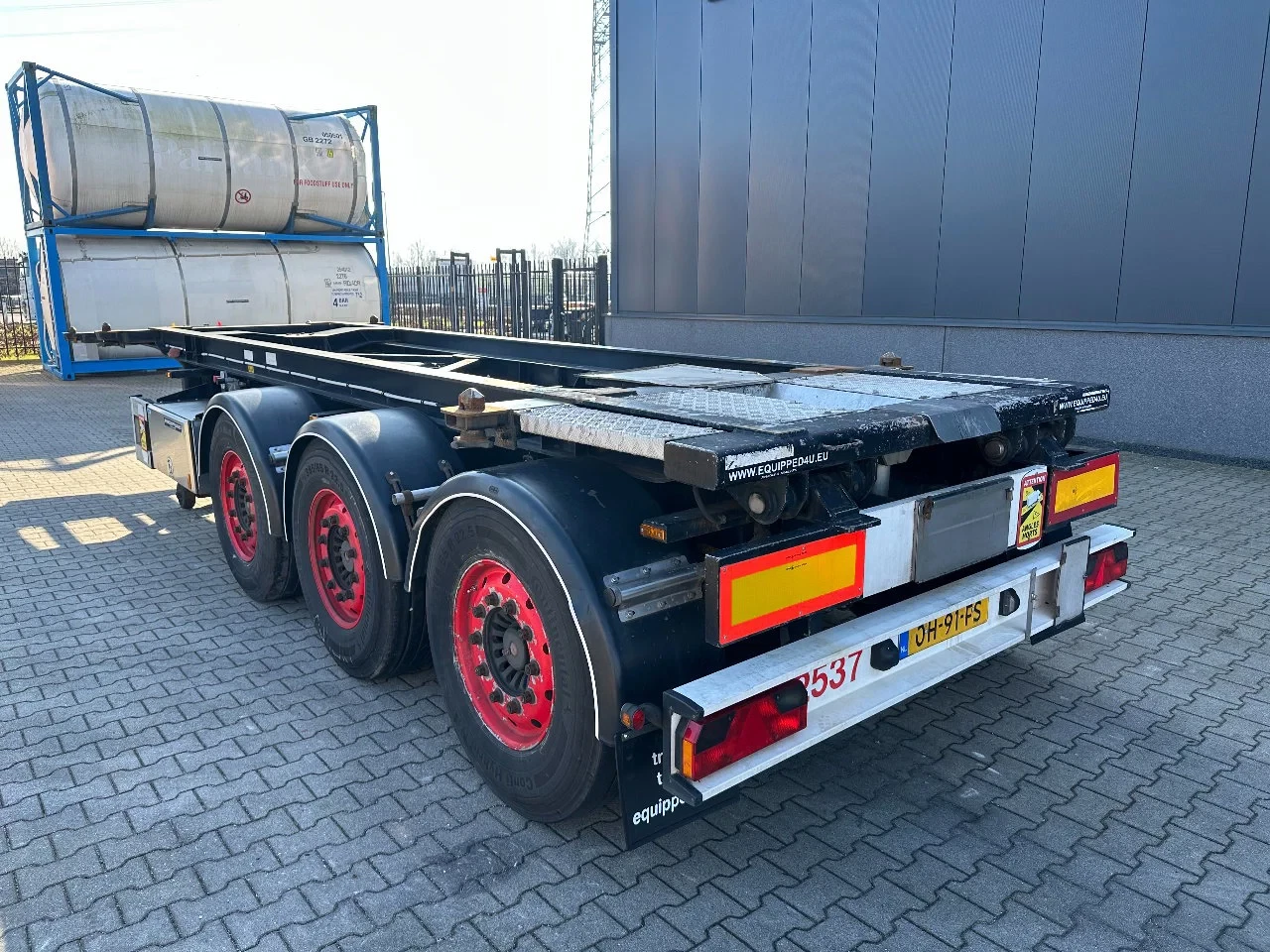 Van Hool 2003 - 20FT Tipping-chassis (20 degrees tipping angle, 24V operated) / ADR (EX/II, EX/III, FL, AT) / SAF discbrakes / 2 liftaxles / NL-chassis obrázek 7