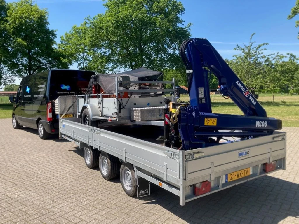 Diversen 2025 - Aanhanger met Amco Veba 903 3 S laadkraan image 1