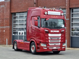 Scania S 2022 - S500 NGS Highline 4x2 - Retarder - Night clima - Full air - Custom interior - Full spoiler - 2 tank te koop