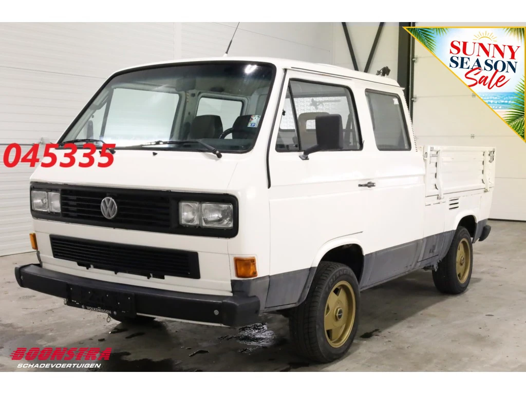 Volkswagen Transporter 1990 - T3 1.7 D Pritsche DoKa 6-Pers AHK afbeelding 1