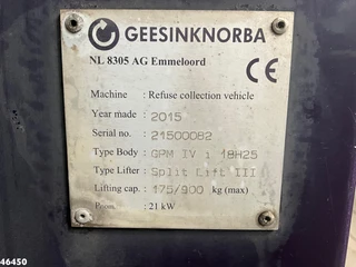 DAF FAN CF 290 Geesink 18m³ Just 165.848 km! 2015 - N/A image 23