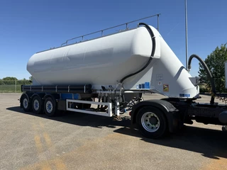 Feldbinder EUT 40 3 2007 - EUT 40 3 Alu. Zement Silo - Powder Bulk tank Onderlosser 1 Comp.| 39 m3 obrazek 6