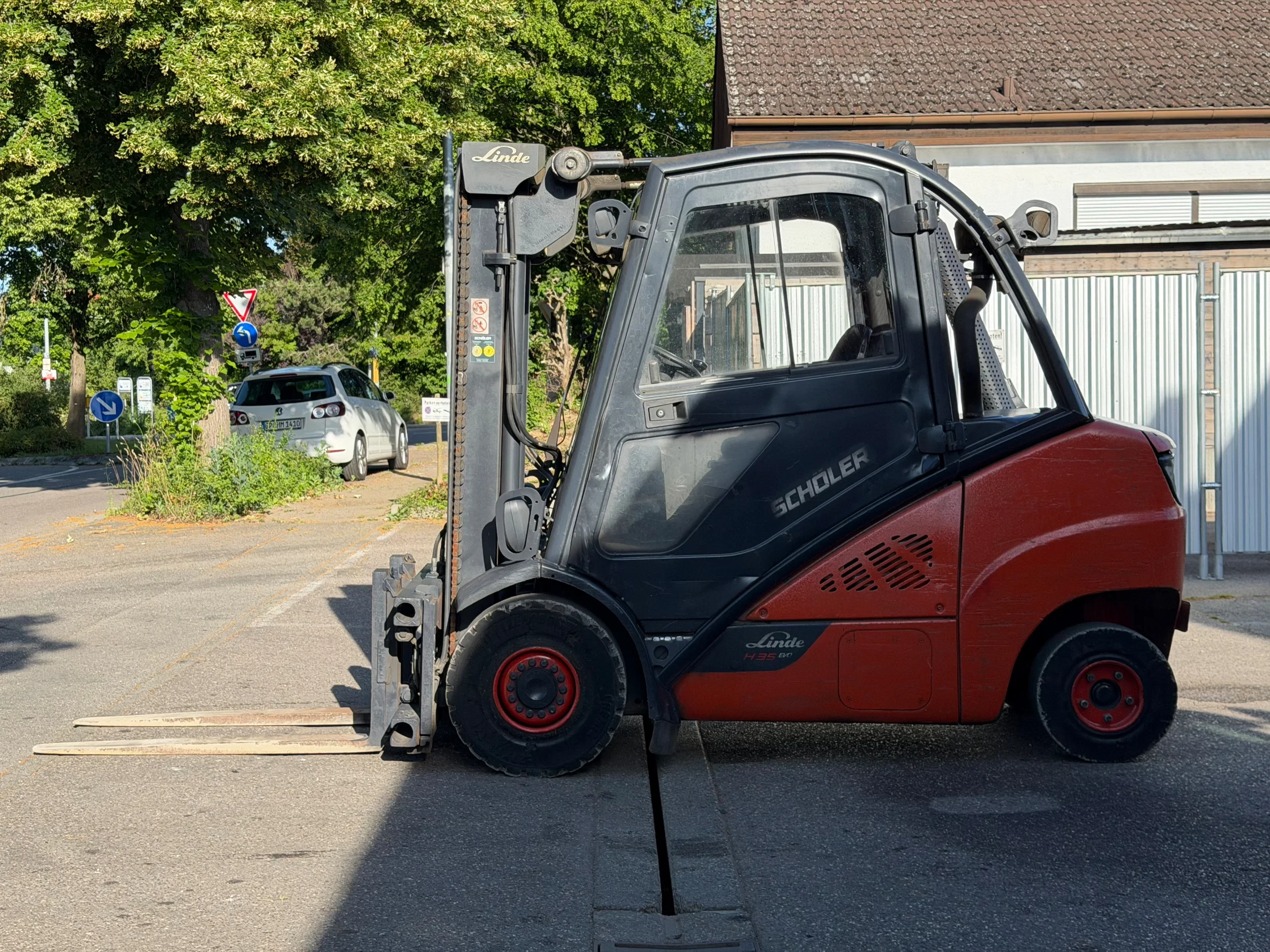 Linde H 35 D-02 EVO Diesel - Kabine, Duplex, Gabelverstellung afbeelding 2