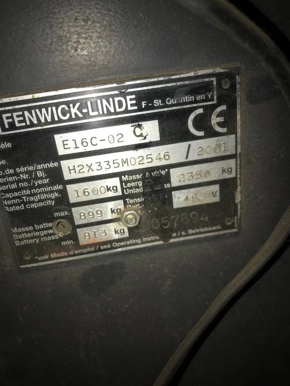Linde E 16 C-02 2001 afbeelding 2