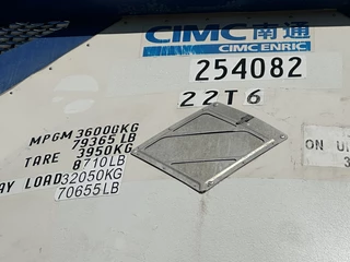 CIMC N/A 2012 - 20FT ISO / 25.060L / 1-COMP. / BAFFLES / UN PORTABLE / T12 / 22T6 / valid 2,5Y/CSC-inspection till 02/2027 imagen 14