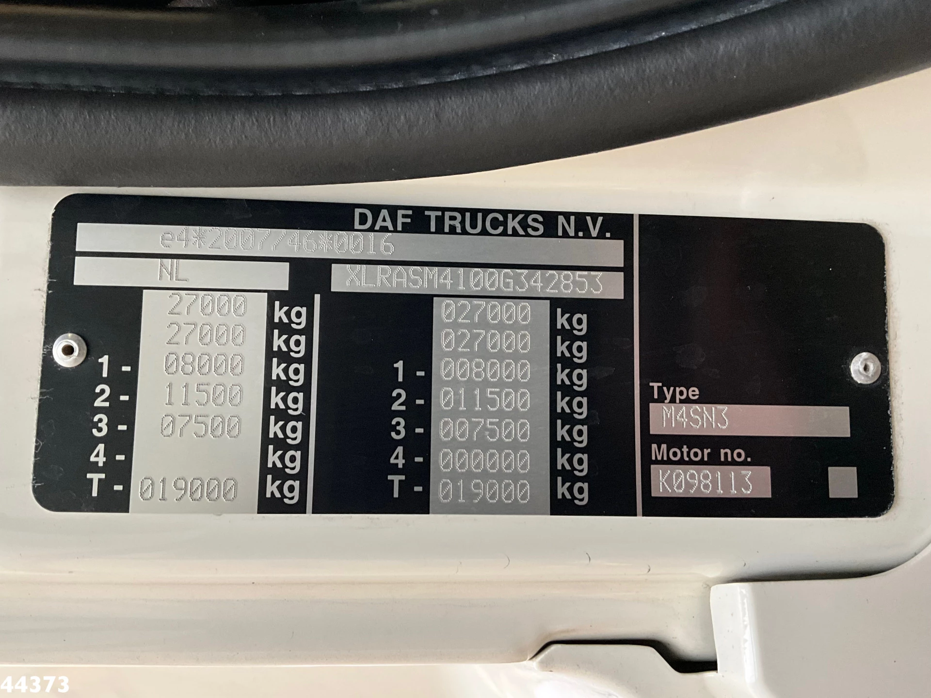 DAF FAN CF 340 Euro 6 Hiab 23 Tonmeter laadkraan Just 54.623 km! 2021 afbeelding 27