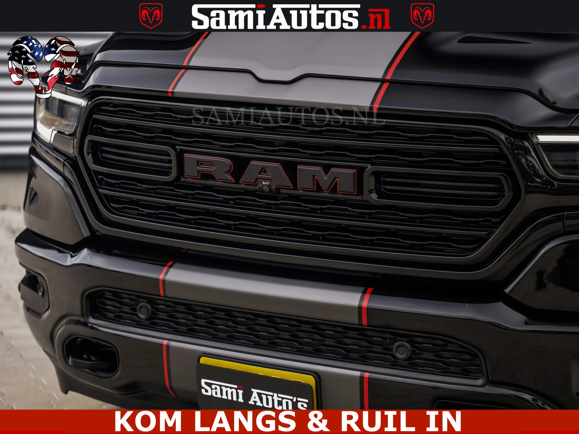 Dodge Ram Pick-Up 2021 - LIMITED | TRAINHORN | | HUD | UITLAATKLEP | LUCHTVERING | STRIPING | PANODAK | BOM VOL | BLAUW VOORRUIT | afbeelding 32