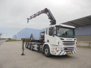 Scania P 2016 - P370 8X2 HAAK + KRAAN NL TRUCK LOW KM immagine 6