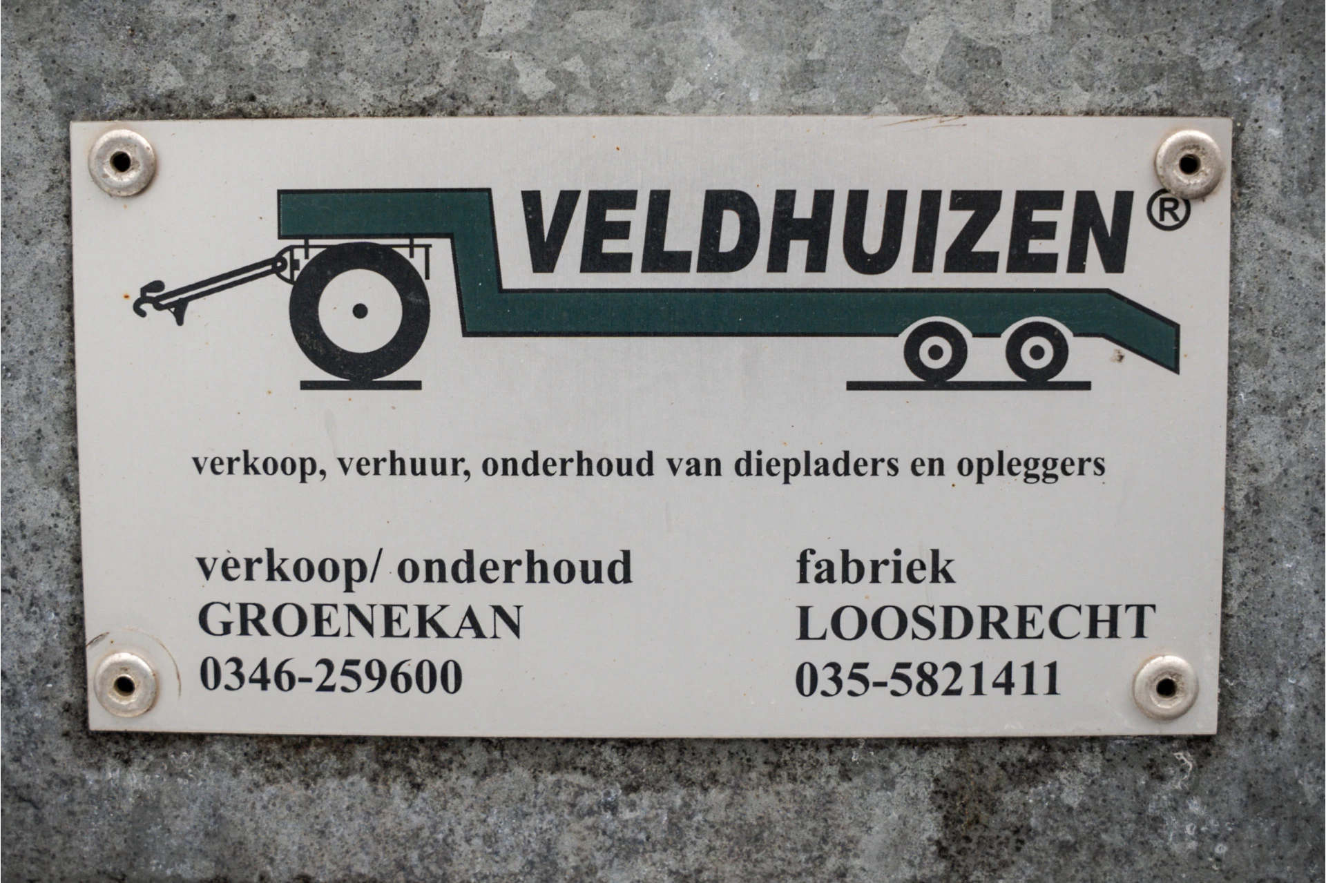 veldhuizen P47-2 | Oplegger | Kuip | Dieplader | Max Mas. 10T | Elektrische lier | Oprijplaten 2019 imagen 9