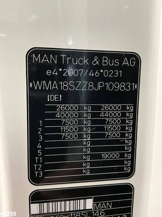 MAN TGS 2018 - 26.460 Euro 6 Multilift 20 Ton haakarmsysteem изображение 24