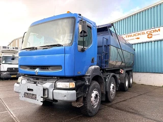 Renault Kerax 420 2003 - DCI 8x4 FULL STEEL KIPPER (ZF16 MANUAL GEARBOX / REDUCTION AXLES / FULL STEEL SUSPENSION / ETC.) te koop