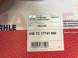 Volvo N/A - 425888 TURBO THD102 KB/KD/KF B12-SERIE (NEW) MAHLE 038TC17747000 изображение 6