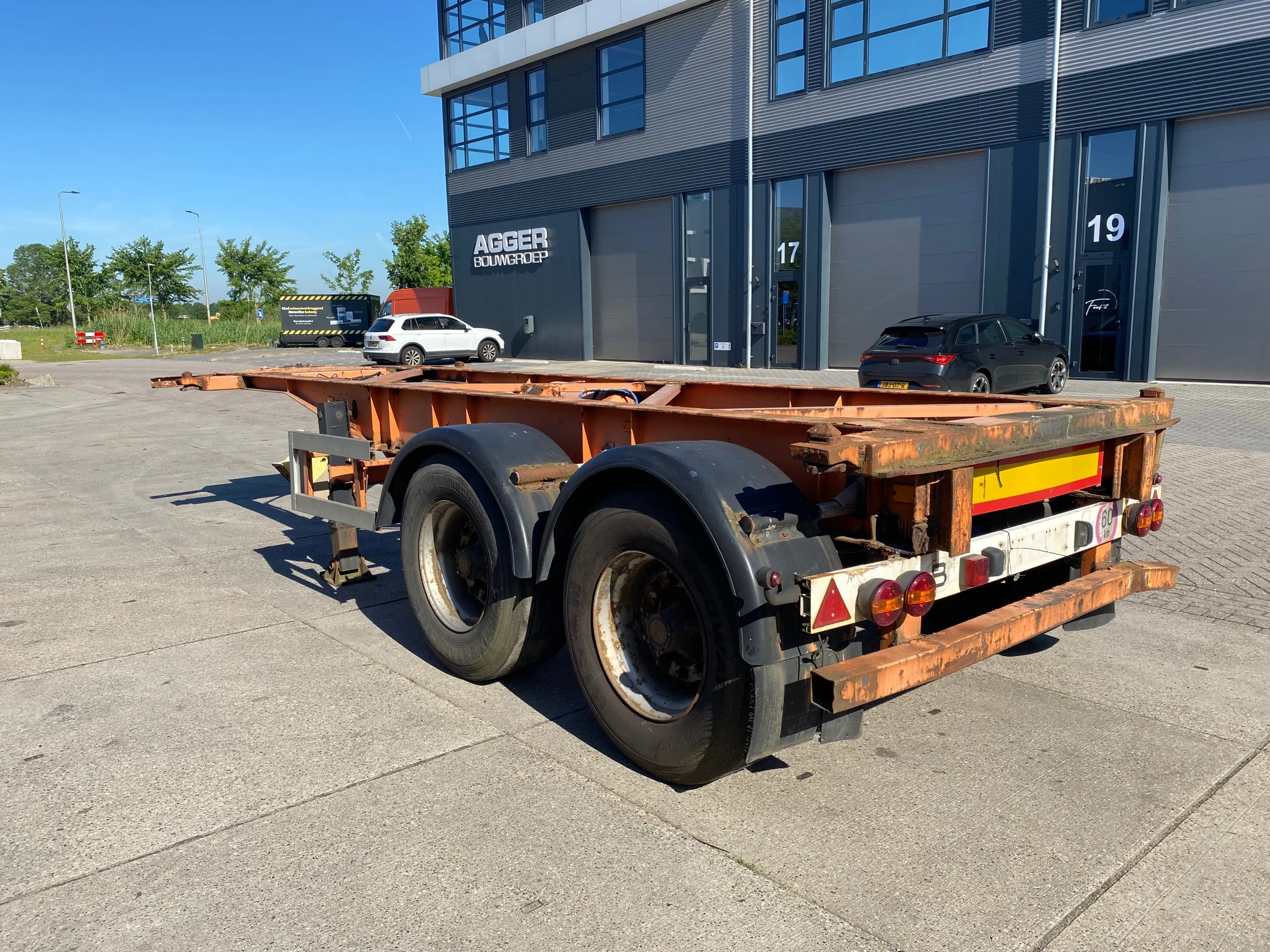 Van Hool 1993 - / 20 FT Container Chassis / Drum Brakes immagine 3