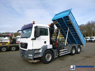 MAN TGS 2009 - 26.400 6X4 tipper + Palfinger PK15002 en venta