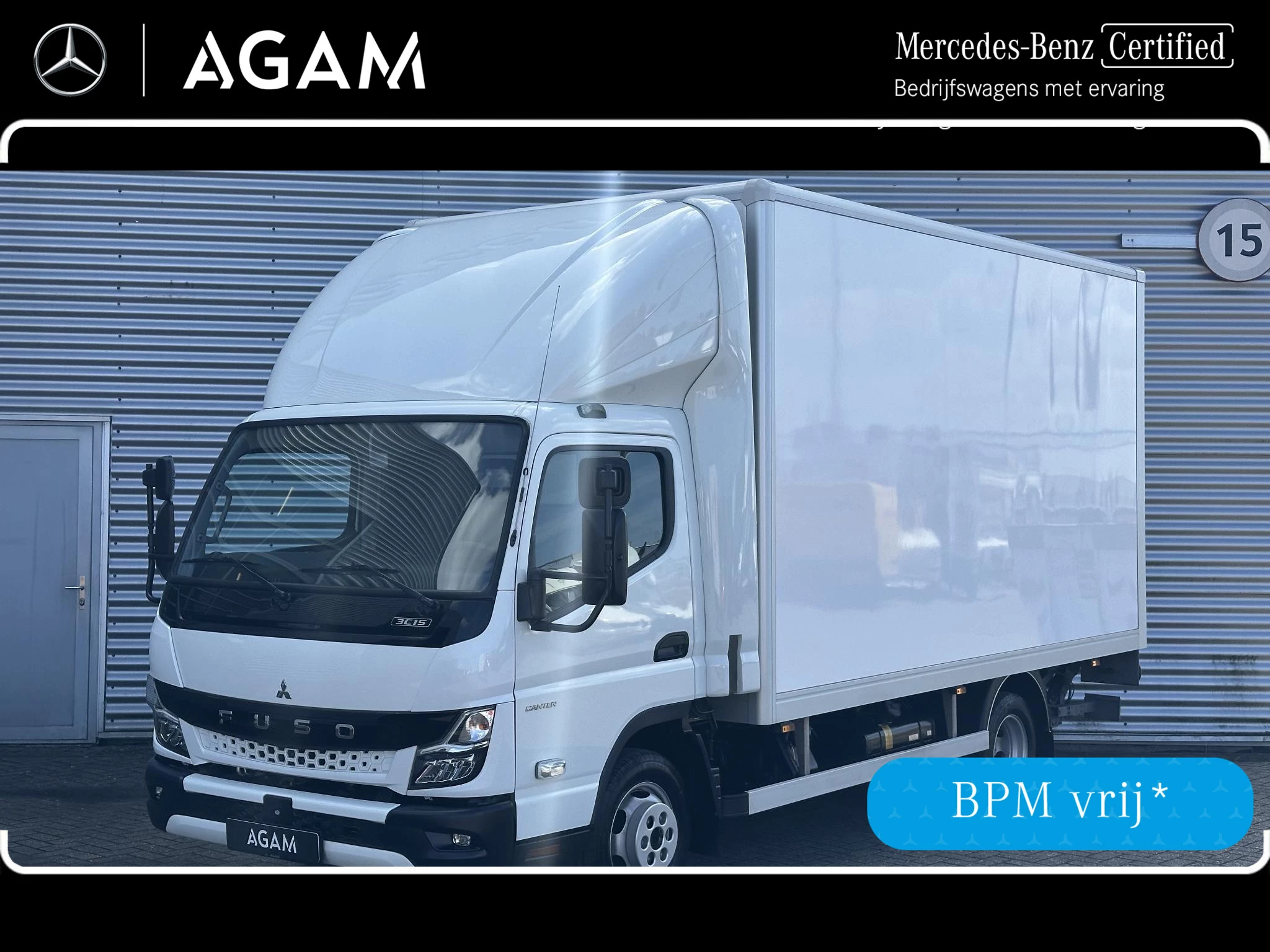 FUSO Canter 2024 - 3C15 Bakwagen-Laadklep image 1